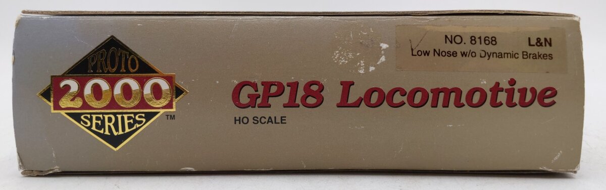 Proto 2000 8168 HO L&N GP18 Low Nose Locomotive without Dynamic Brakes-Assembled EX/Box