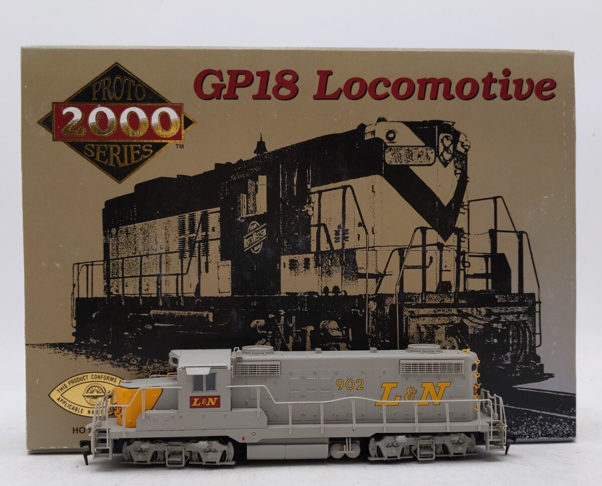 Proto 2000 8168 HO L&N GP18 Low Nose Locomotive without Dynamic Brakes-Assembled EX/Box