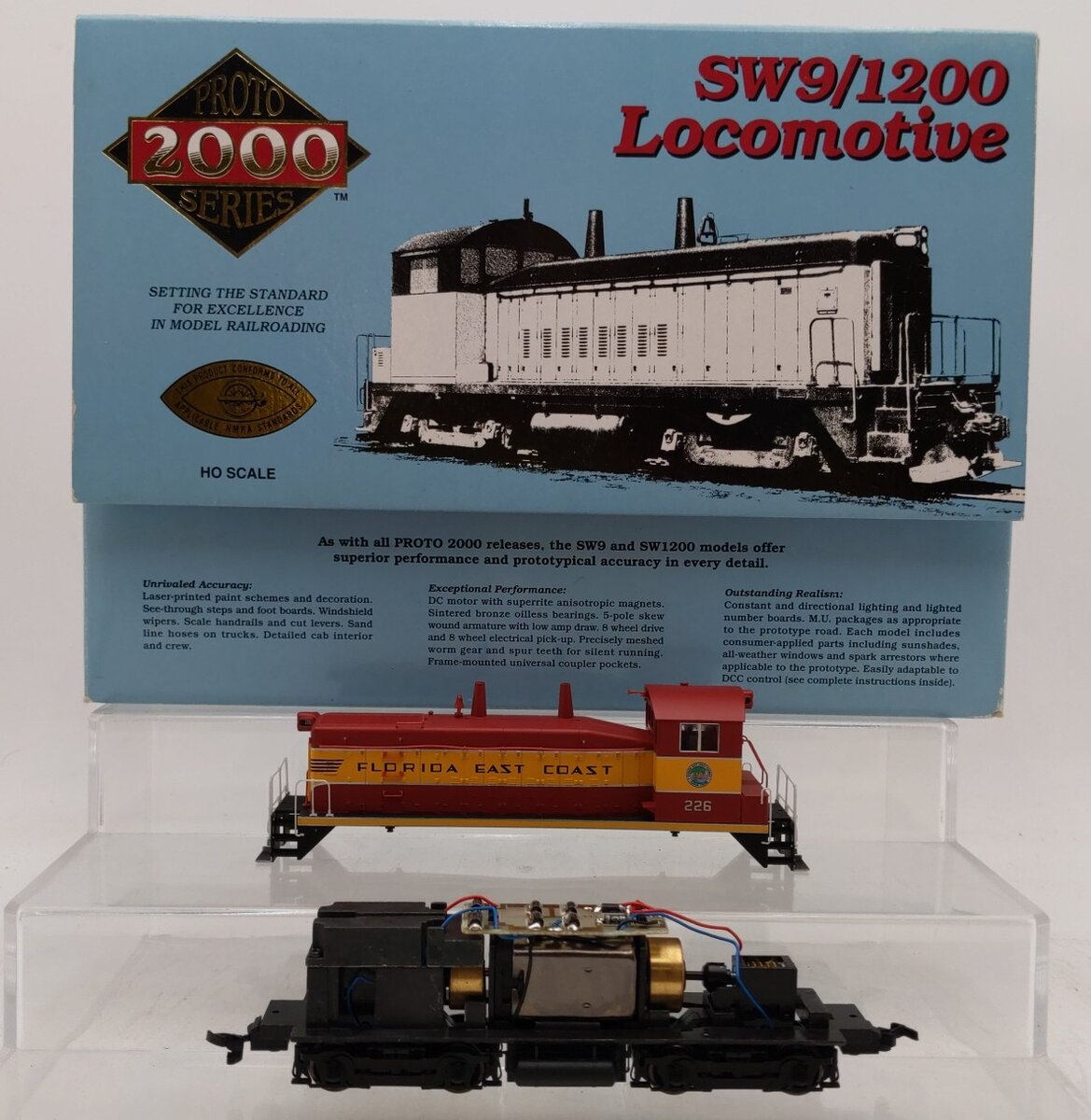 Proto 2000 21132 HO Scale Florida East Coast SW9/1200 Diesel Locomotive #226 LN/Box
