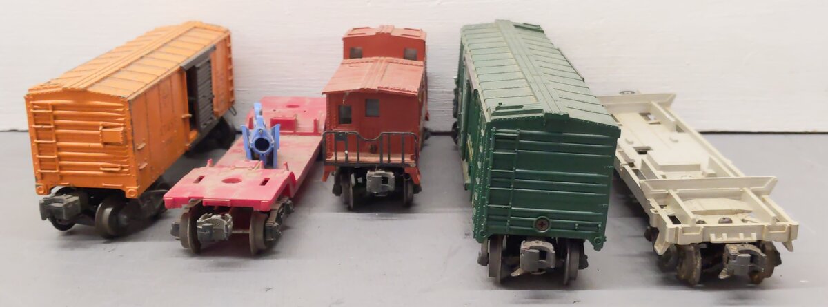 Lionel Vintage O Gauge Freight Cars #63132,6017,3356,336155 [5] VG