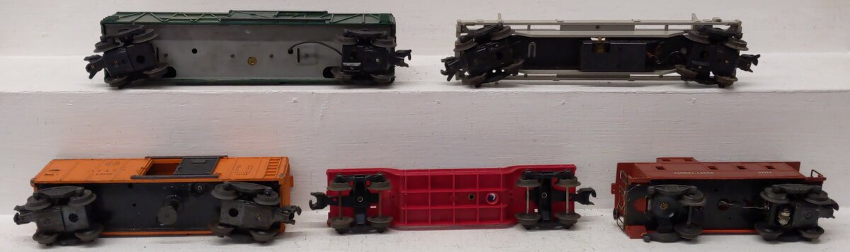 Lionel Vintage O Gauge Freight Cars #63132,6017,3356,336155 [5] VG