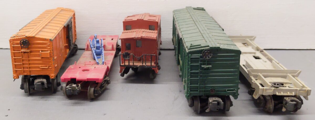 Lionel Vintage O Gauge Freight Cars #63132,6017,3356,336155 [5] VG