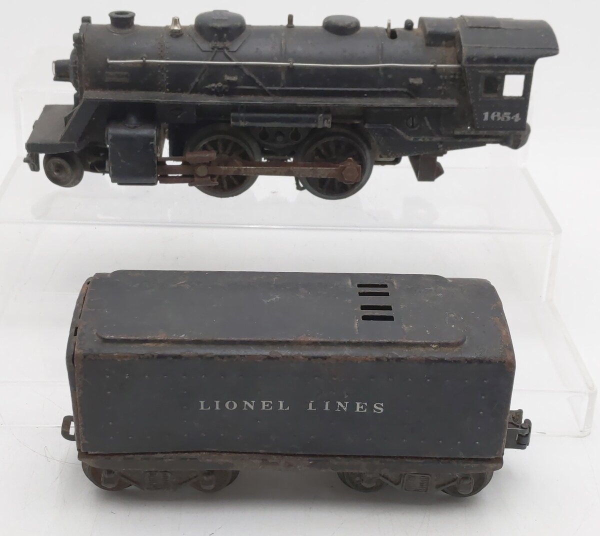 Lionel 1654 Vintage O 2-4-2 Steam Locomotive w/ 1654T Tender VG