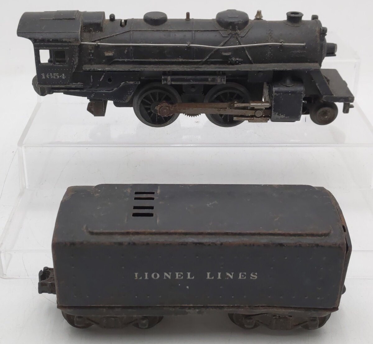 Lionel 1654 Vintage O 2-4-2 Steam Locomotive w/ 1654T Tender VG