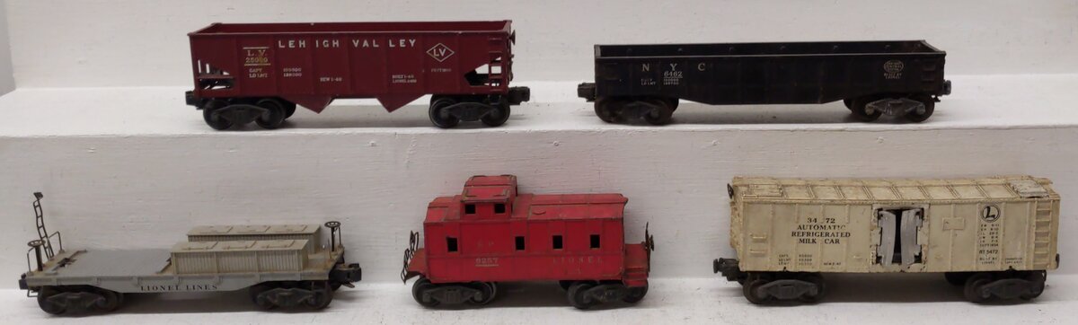 Lionel Vintage O Gauge Freight Cars #6257,RT3472,25000,6462 [5]