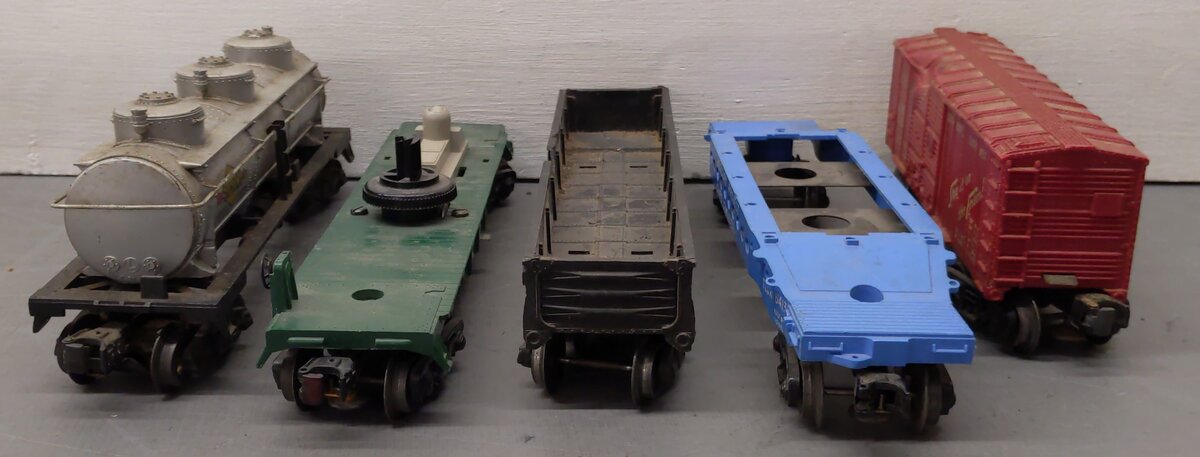 Lionel Vintage O Gauge Freight Cars #6462,3509,6014,6413 [5] VG
