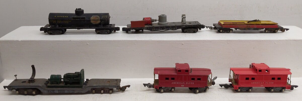 American Flyer S Postwar Assorted Freight Cars #7210,969,638,715,912,638 [6]