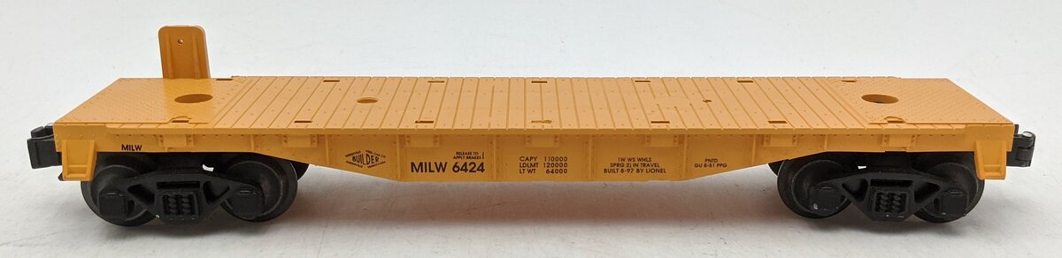 Lionel 6-16978 O Gauge Milwaukee Road Flat Car w/P&H Shovel Kit VG/Box