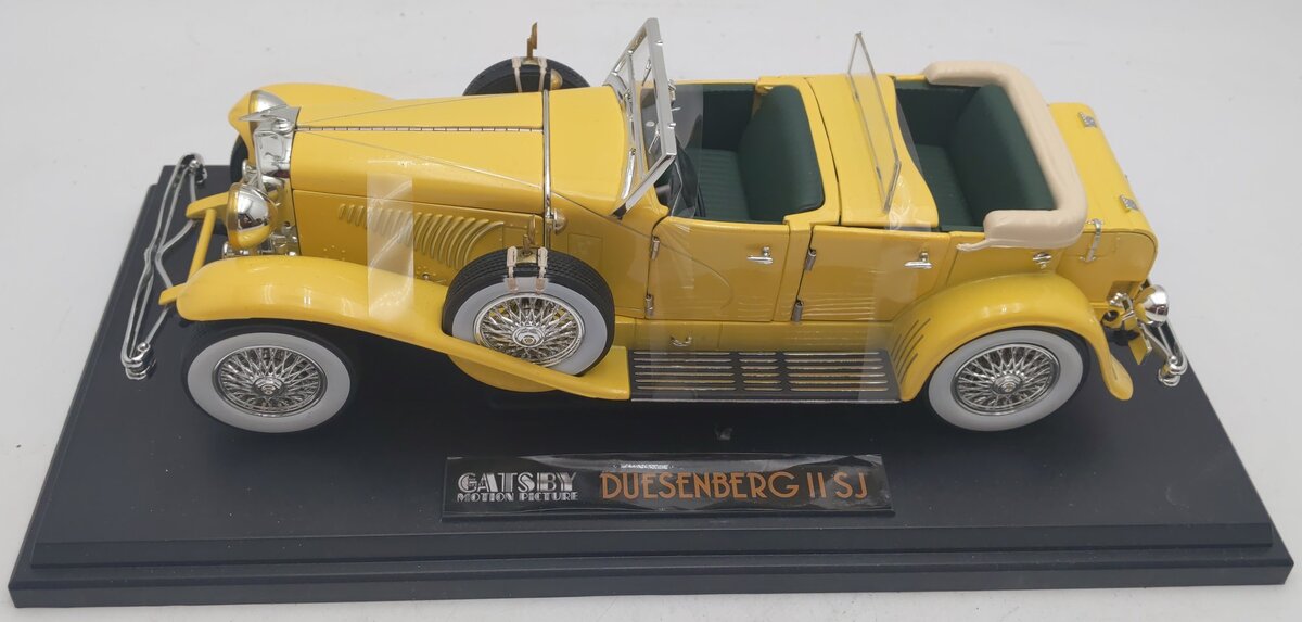 Greenlight Collectibles 12927 1:18 Great Gatsby - 1934 Duesenberg II SJ Yellow LN/Box