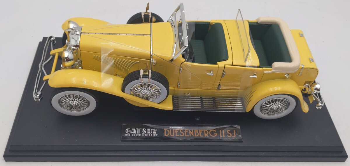 Greenlight Collectibles 12927 1:18 Great Gatsby - 1934 Duesenberg II SJ Yellow LN/Box