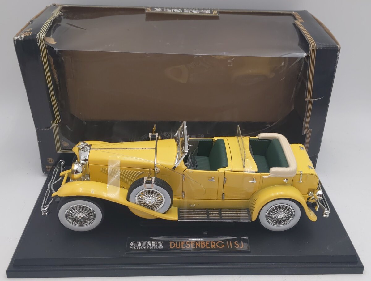 Greenlight Collectibles 12927 1:18 Great Gatsby - 1934 Duesenberg II SJ Yellow LN/Box