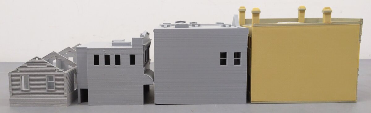 Generic Assorted S Scale Buildings [4] EX
