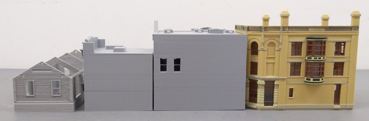 Generic Assorted S Scale Buildings [4] EX