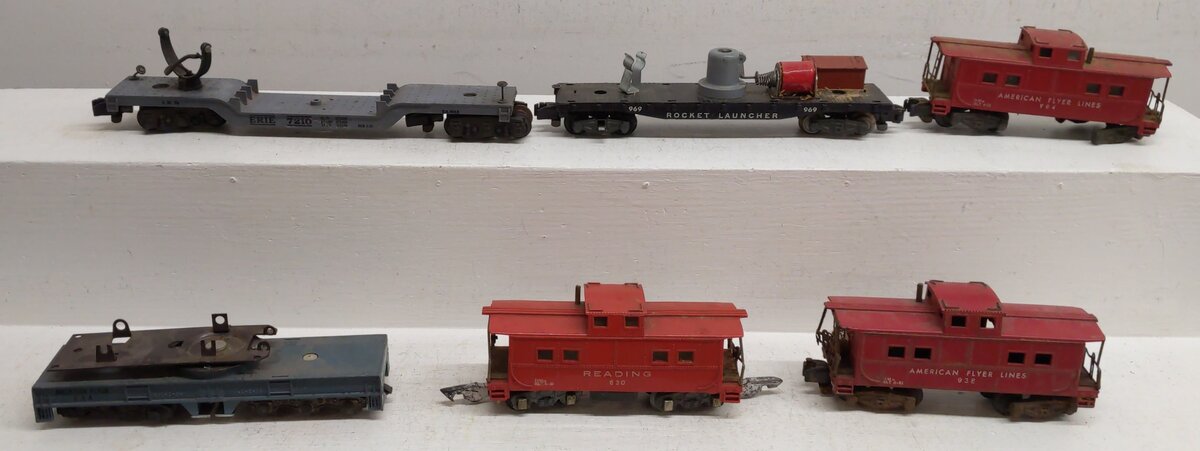 American Flyer S Postwar Assorted Freight Cars #938,630,904,644,969,7210 [6]