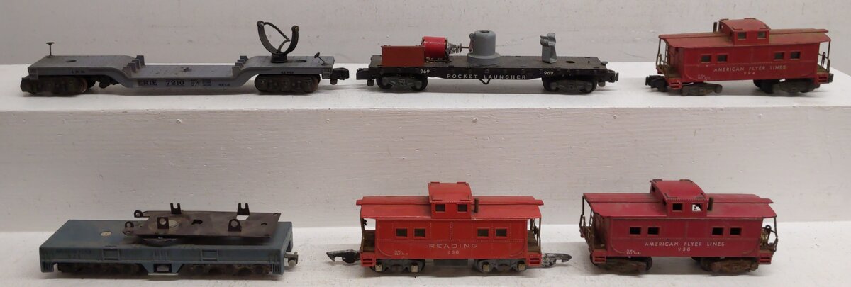 American Flyer S Postwar Assorted Freight Cars #938,630,904,644,969,7210 [6]