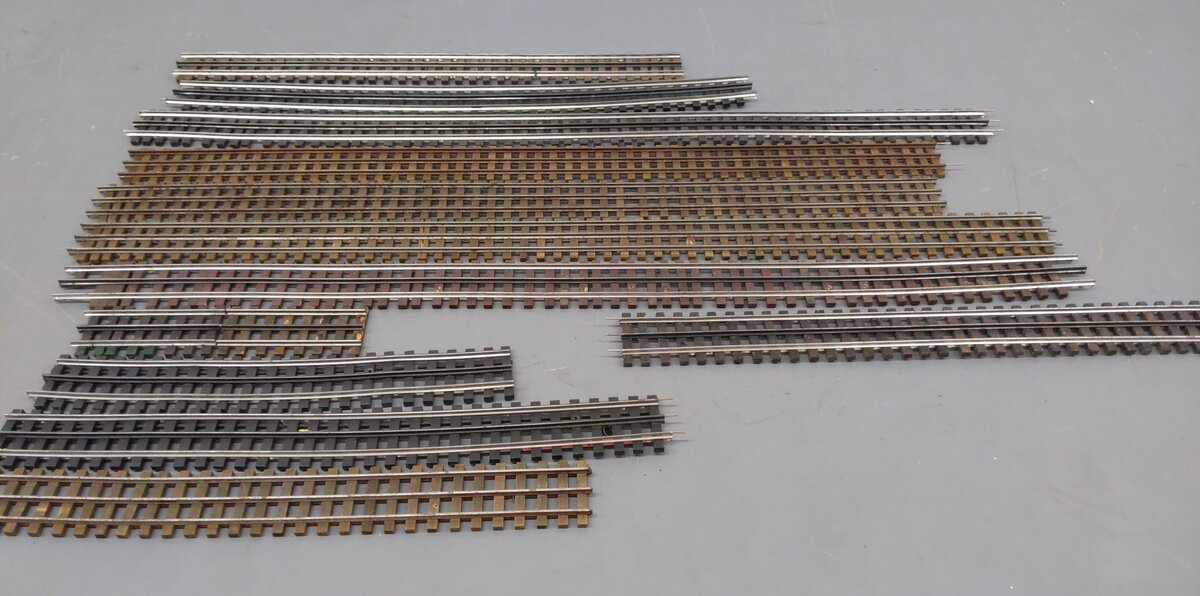 Gargraves Assorted O Scale 3 Rail Straight Track [15] VG