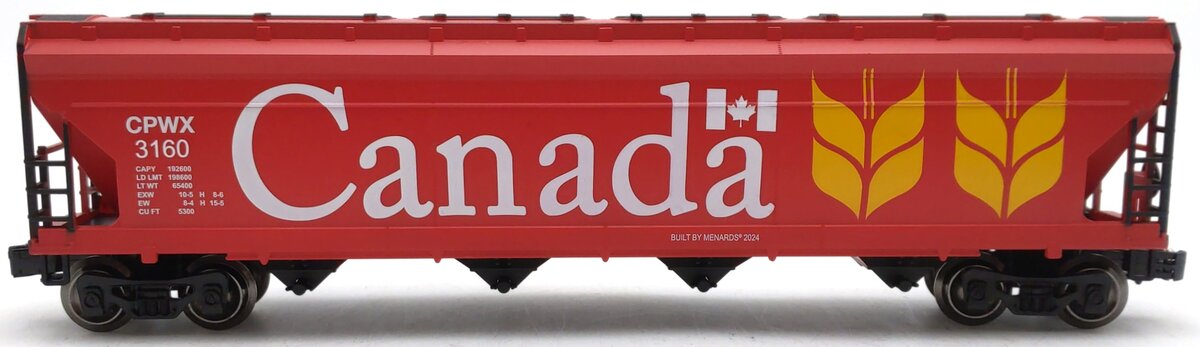 Menards  275-9370 O Gauge Canada Smooth-Sided Hopper #3160 LN