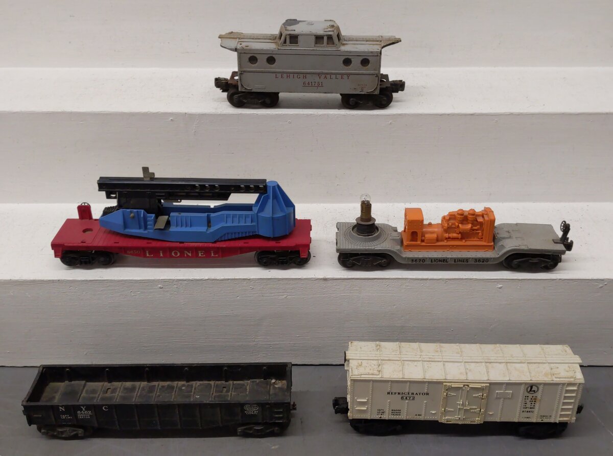 Lionel Vintage O Freight Cars: 3620, 6462, 6472, 6650, 641751 [5]