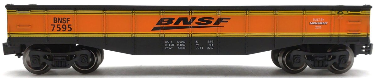 Menards 279-7026 O Gauge BNSF Gondola Car #7595 LN