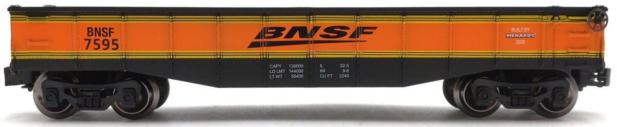 Menards 279-7026 O Gauge BNSF Gondola Car #7595 LN