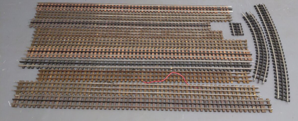 Gargraves Assorted O Scale 3 Rail Straight and curved Track [10] VG