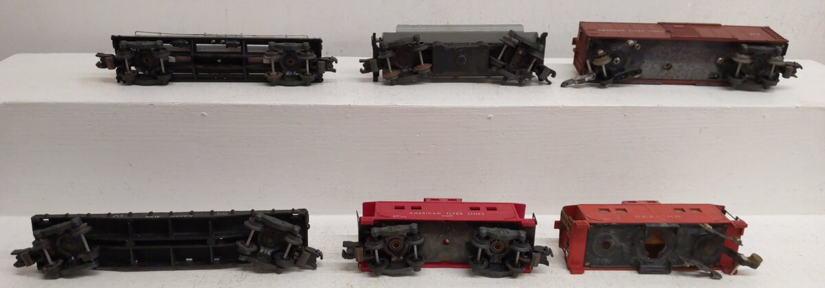 American Flyer S Postwar Assorted Freight Cars #24603,24309,630,928,974,914 [6]