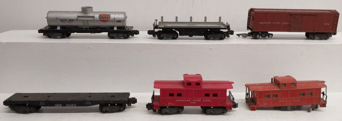 American Flyer S Postwar Assorted Freight Cars #24603,24309,630,928,974,914 [6]