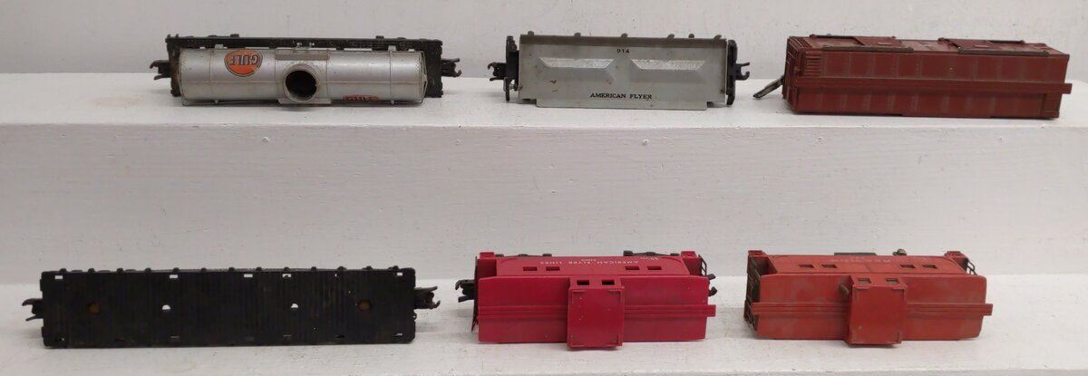 American Flyer S Postwar Assorted Freight Cars #24603,24309,630,928,974,914 [6]