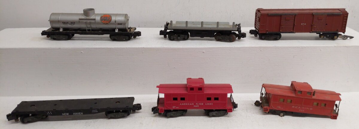 American Flyer S Postwar Assorted Freight Cars #24603,24309,630,928,974,914 [6]