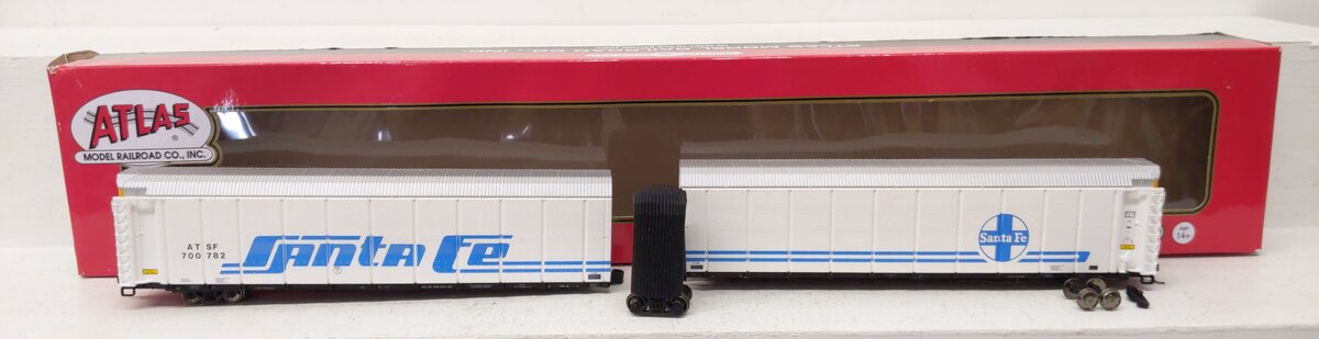 Atlas 20005831 HO Scale Santa Fe Articulated Auto Carrier #880062 VG/Box