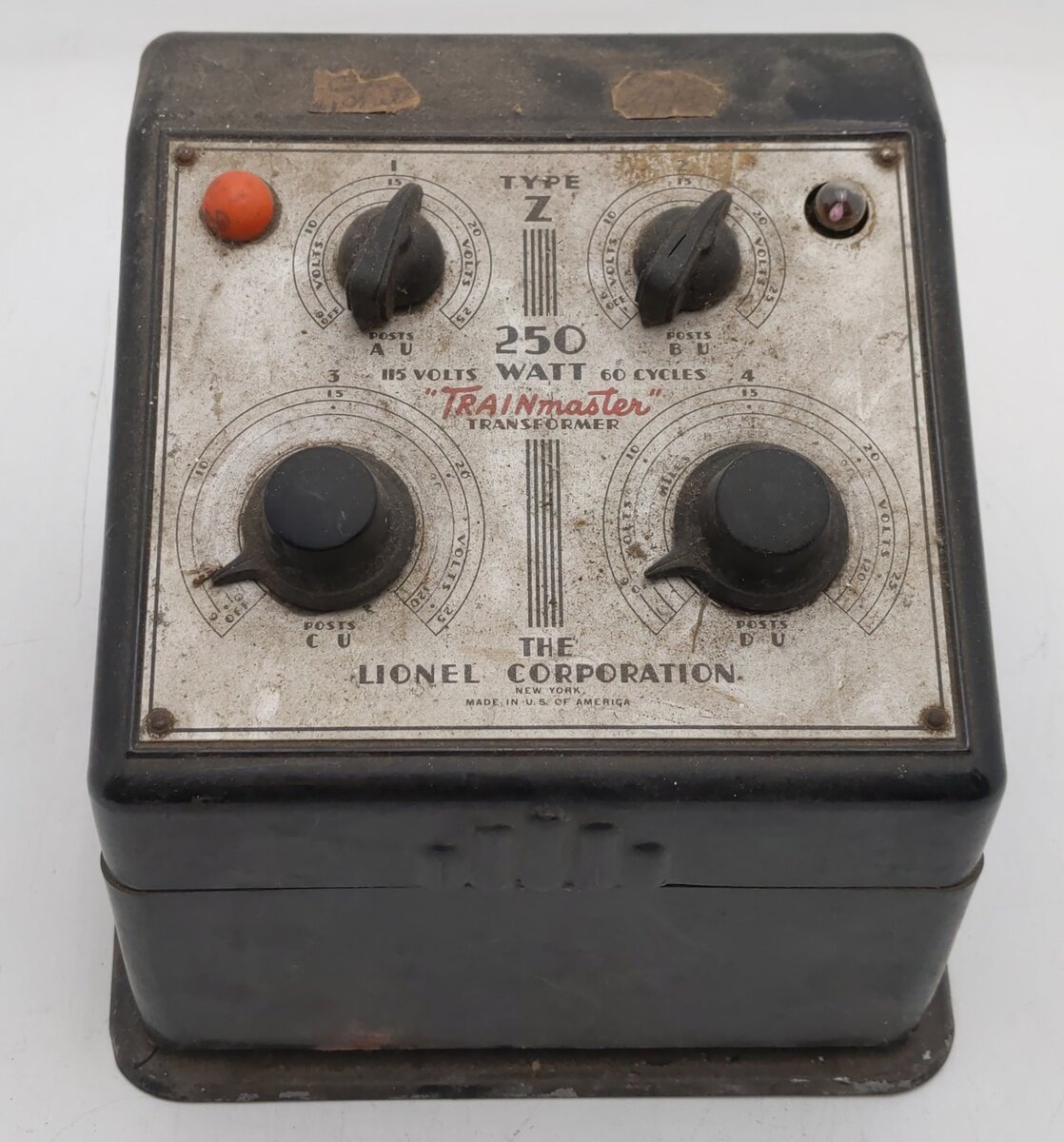 Lionel O Postwar Type Z 250 Watt Trainmaster Transformer