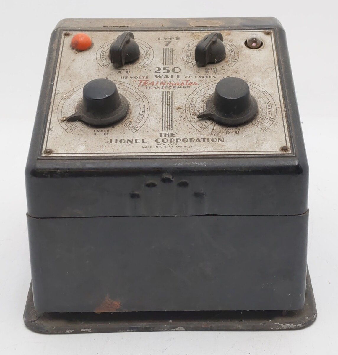 Lionel O Postwar Type Z 250 Watt Trainmaster Transformer