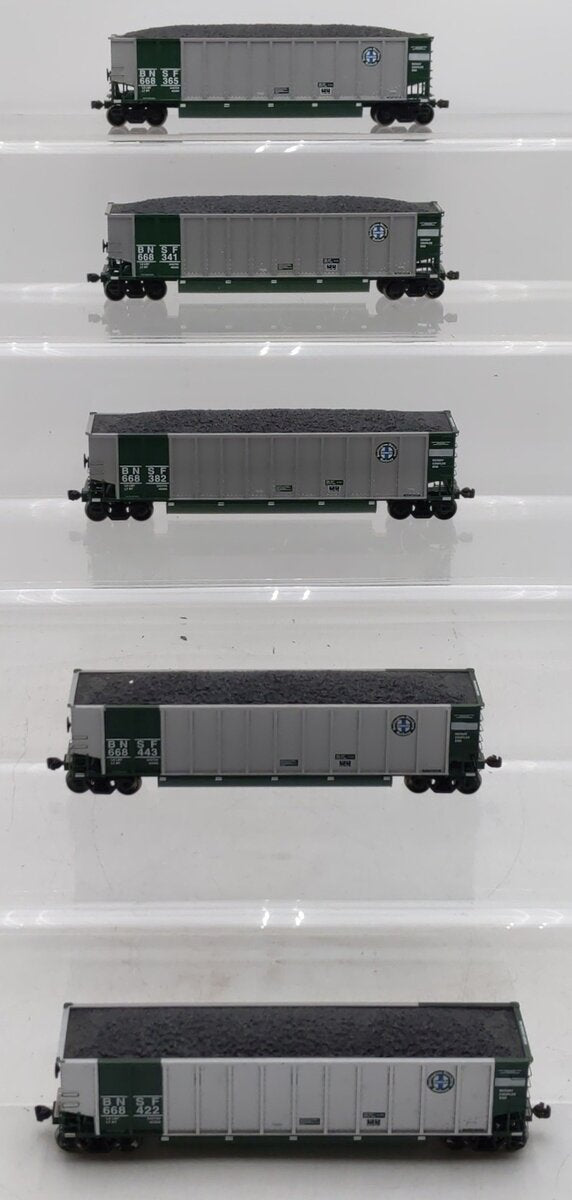 Athearn 93048 HO Scale Burlington Northern BethGon Coalporter (Pack of 5) VG