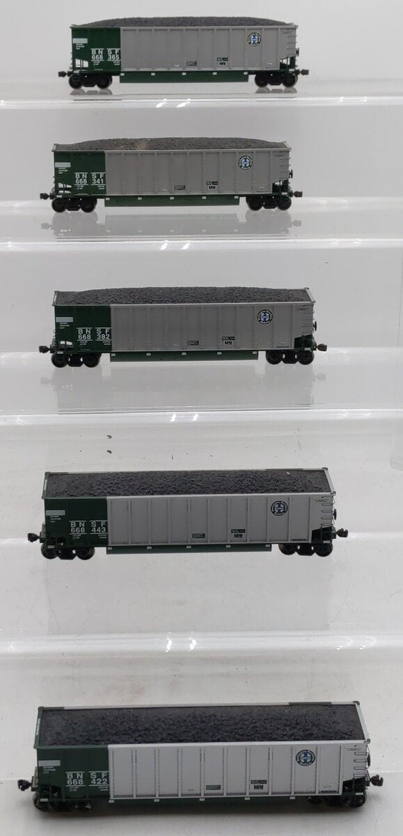 Athearn 93048 HO Scale Burlington Northern BethGon Coalporter (Pack of 5) VG