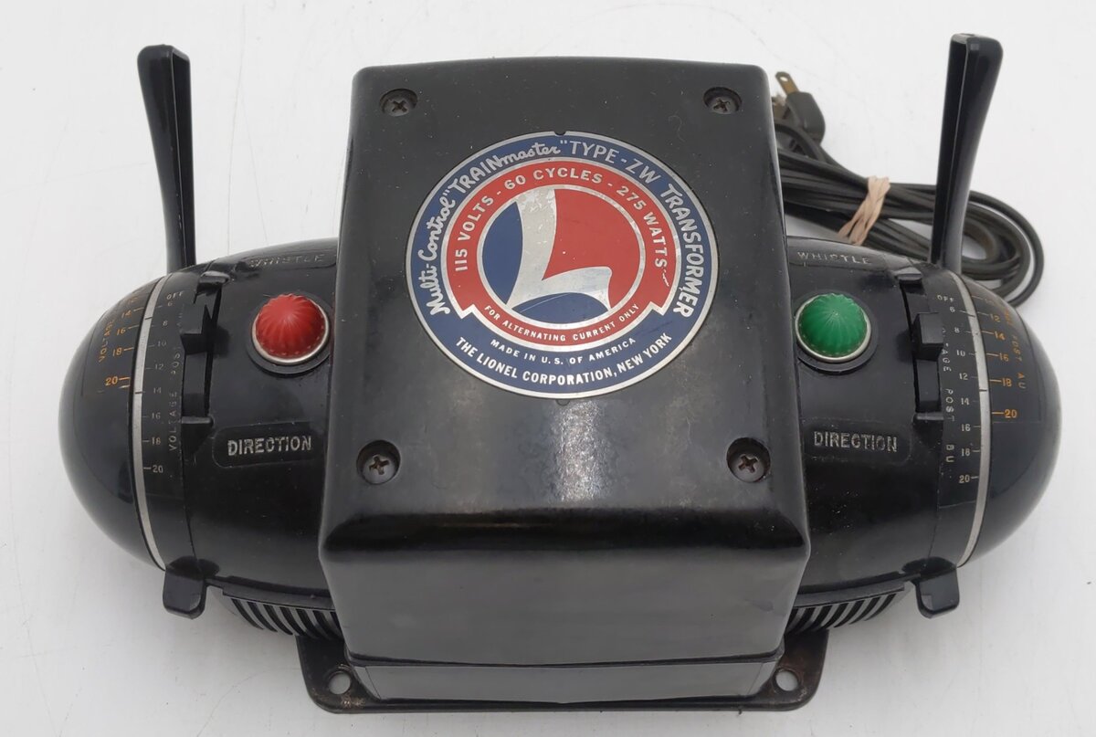 Lionel ZW 275 Watt Vintage O Gauge Train Transformer with Whistle (R Model) VG/Box