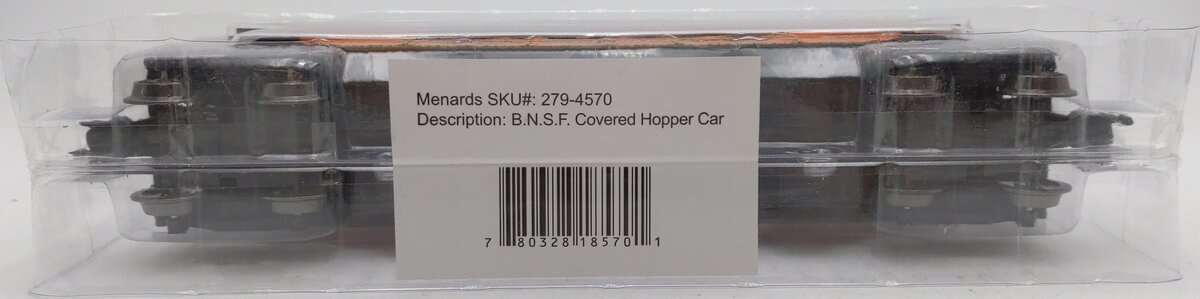 Menards 279-4570 O Gauge BNSF Covered Hopper Car #11065 NEW