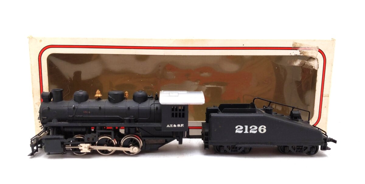 Bachmann 50502 HO Scale Santa Fe 0-6-0 Steam Engine Locomotive #2126 EX/Box