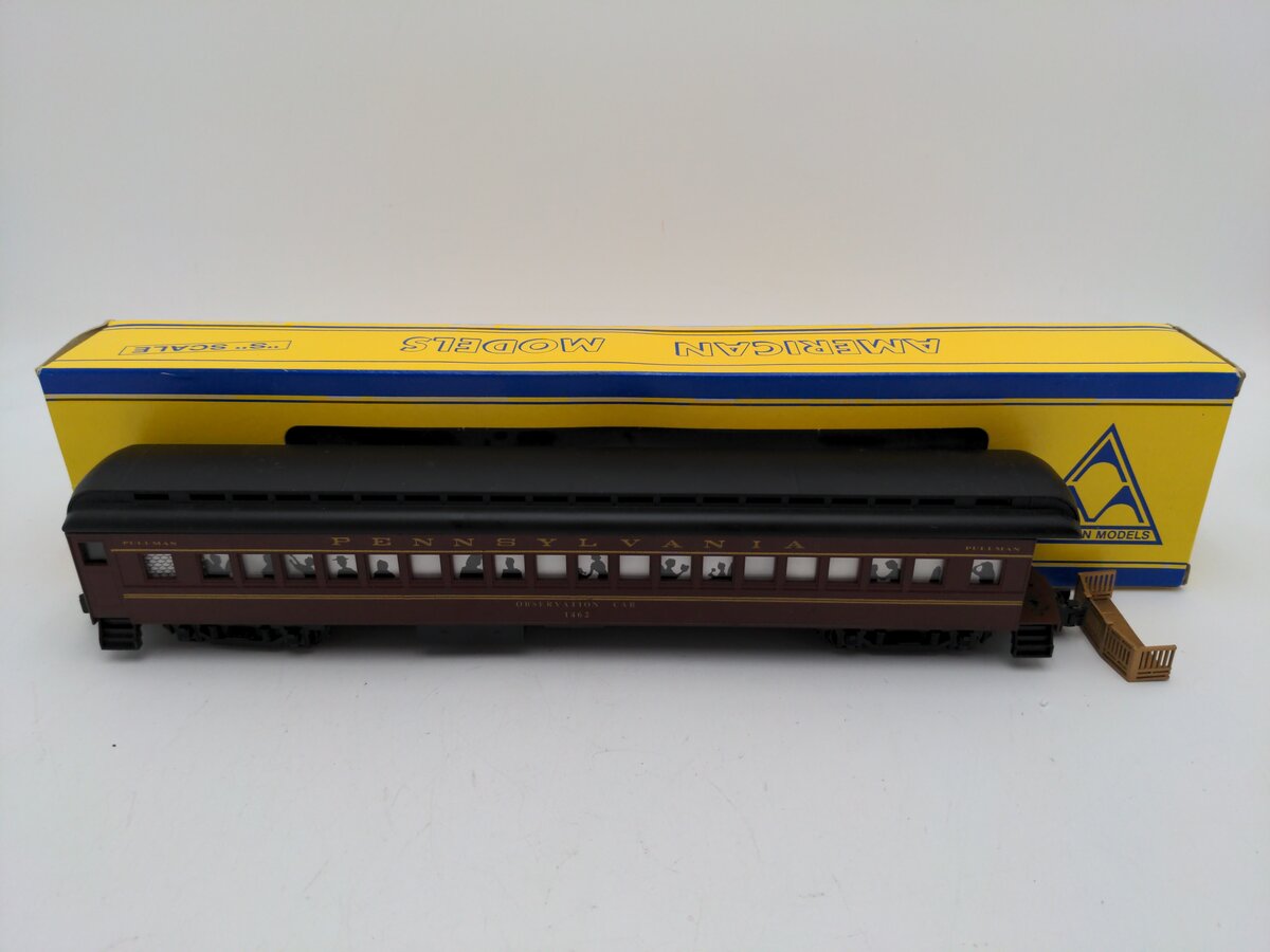 American Models S Pennsylvania 70' Heavyweight Observation Car #1462 VG/Box