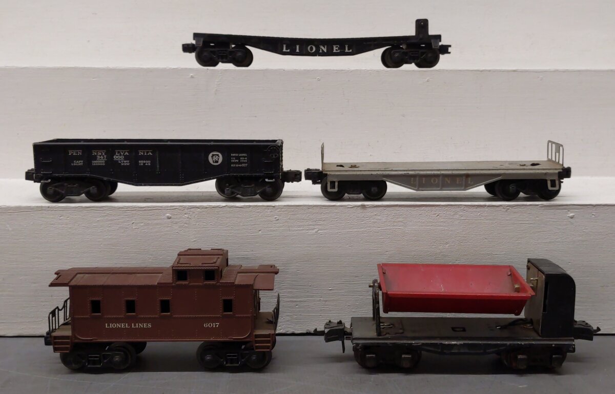 Lionel Vintage O Freight Cars: 3659, 347000, 6017 [5] VG