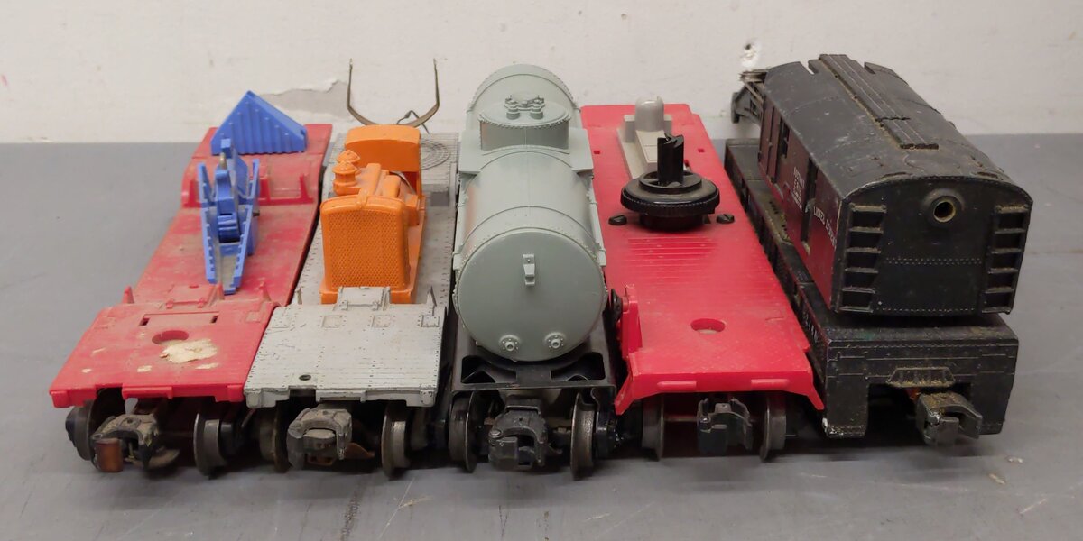 Lionel Vintage O Freight Cars: 3349, 2460, 6520, 6035 [5] EX