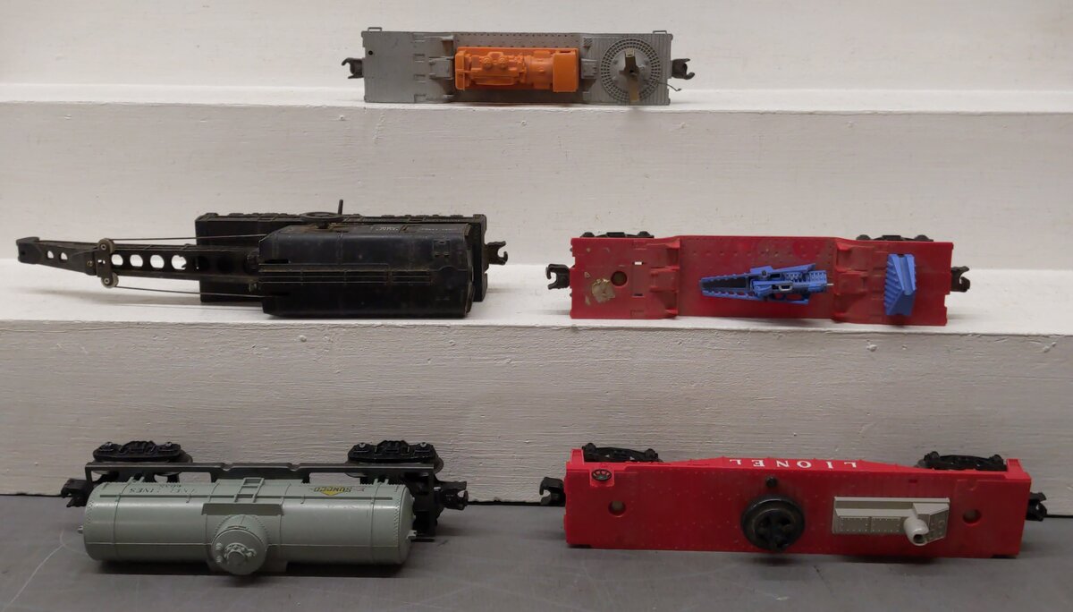 Lionel Vintage O Freight Cars: 3349, 2460, 6520, 6035 [5] EX