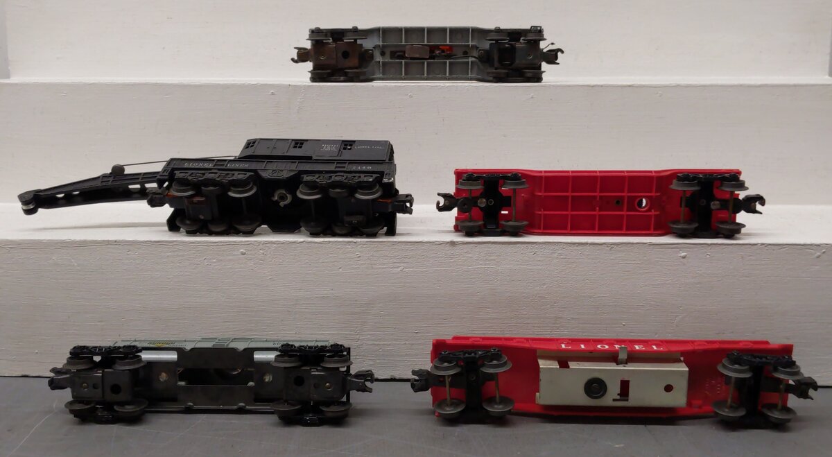 Lionel Vintage O Freight Cars: 3349, 2460, 6520, 6035 [5] EX