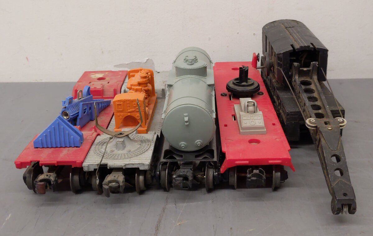 Lionel Vintage O Freight Cars: 3349, 2460, 6520, 6035 [5] EX