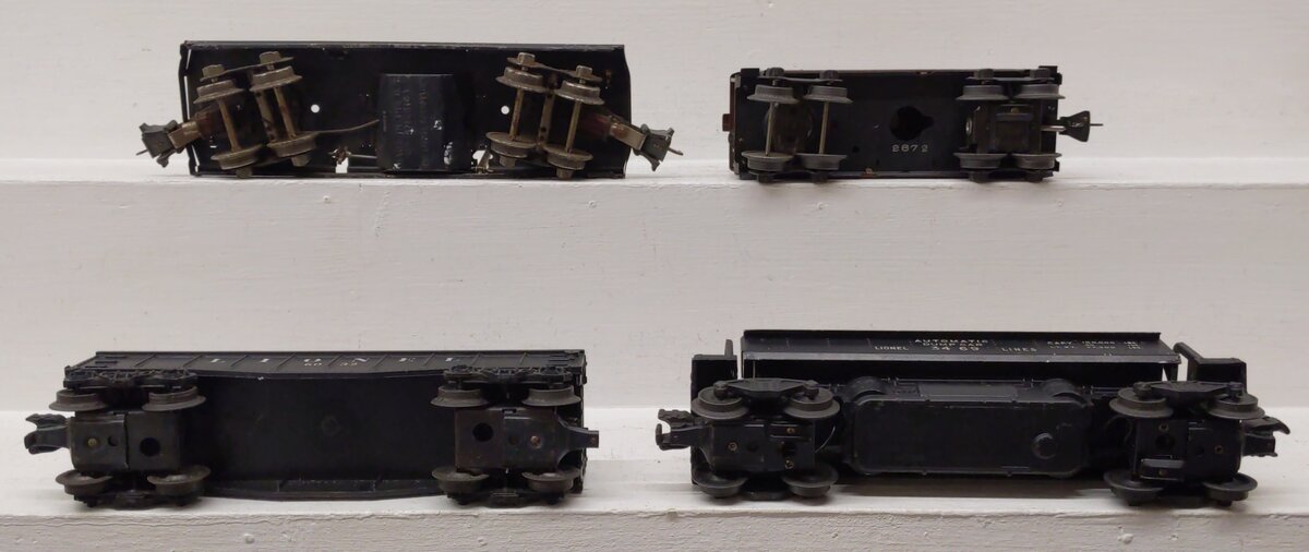 Lionel Vintage O Freight Cars: 3811, 3469, 6032, 2672 [4] VG