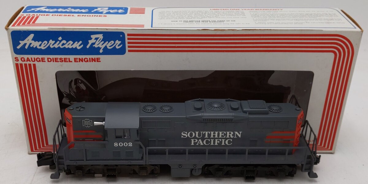 American Flyer 6-48002 S Southern Pacific GP-9 Non-Powered Diesel Locomotive EX/Box