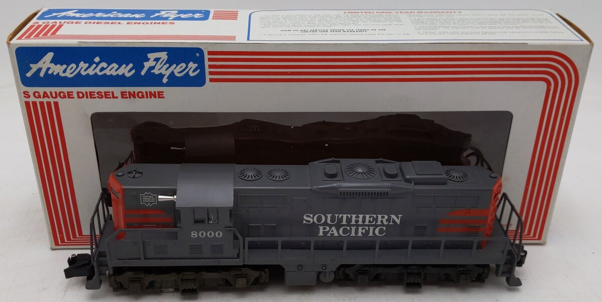 American Flyer 6-48000 S Southern Pacific GP-9 Powered Diesel Locomotive #8000 EX/Box
