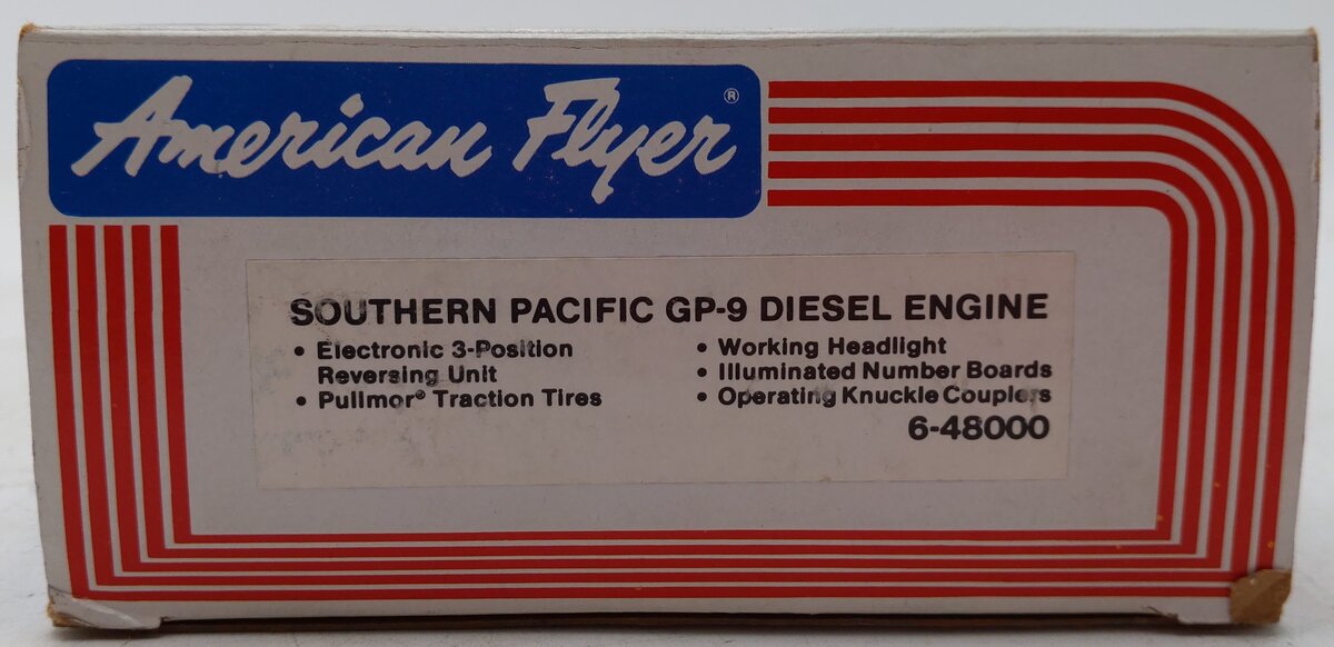 American Flyer 6-48000 S Southern Pacific GP-9 Powered Diesel Locomotive #8000 EX/Box