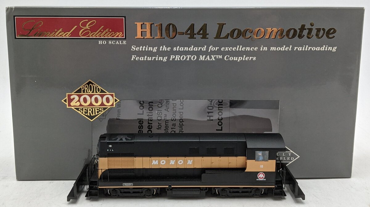 Proto 2000 920-40800 HO Gold Monon H10-44 Diesel Locomotive #18 w/ Sound & DCC LN/Box