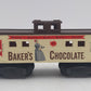 American Flyer S Scale Vintage RARE Bakers Chocolate Caboose VG/Box