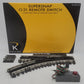 K-Line 6-21397 O SuperSnap 31" Left Hand Remote Switch Turnout EX/Box